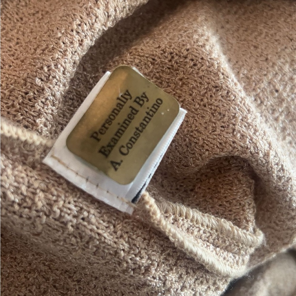 🚫SOLD🚫 St. John camel colored tweed knit aline dress size 2 - Picture 6 of 7